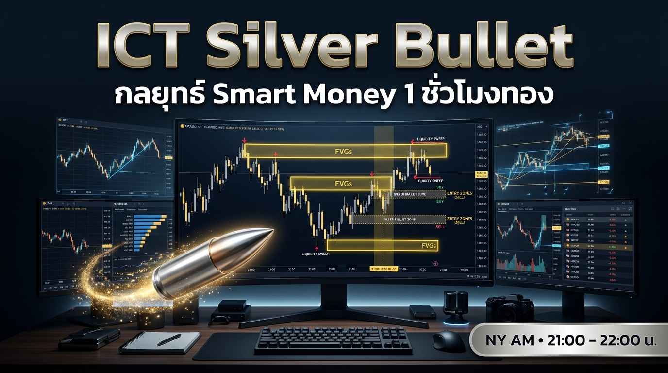 ICT Silver Bullet กลยุทธ์ Smart Money Concept เทรดช่วงชั่วโมงทอง