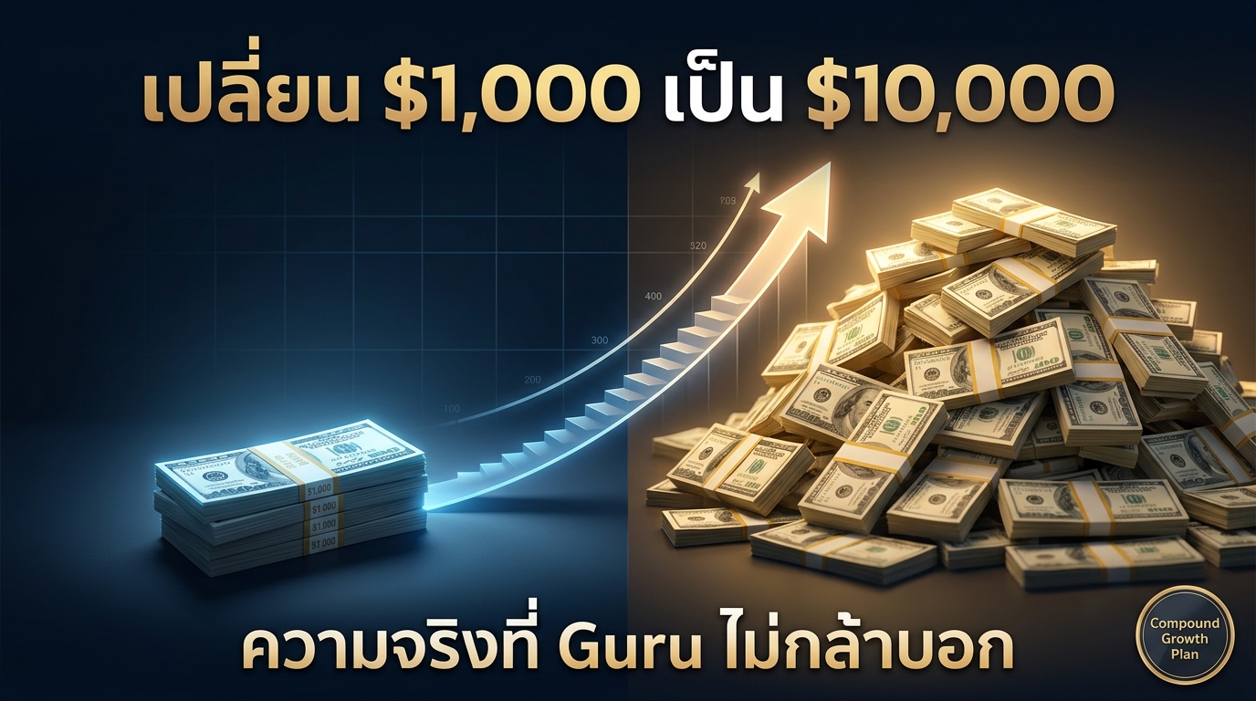 Compound Growth Plan เปลี่ยน $1,000 เป็น $10,000 ใน 12 เดือน — ความจริงที่ Guru ไม่กล้าบอก