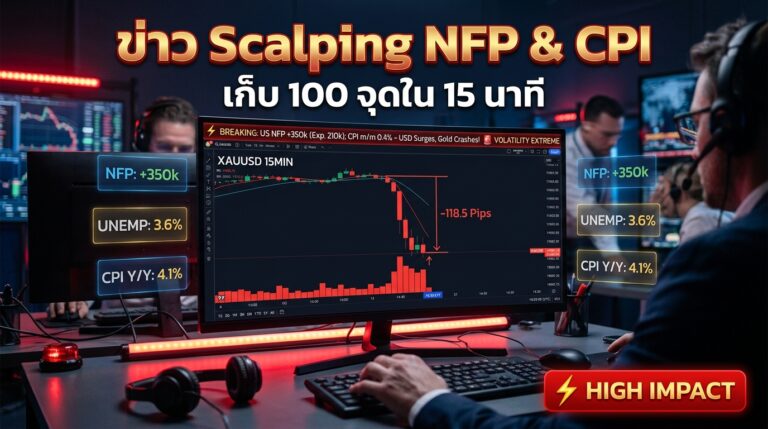 News Scalping NFP และ CPI กลยุทธ์เก็บ 100 จุดใน 15 นาที สำหรับข่าวเศรษฐกิจสำคัญ