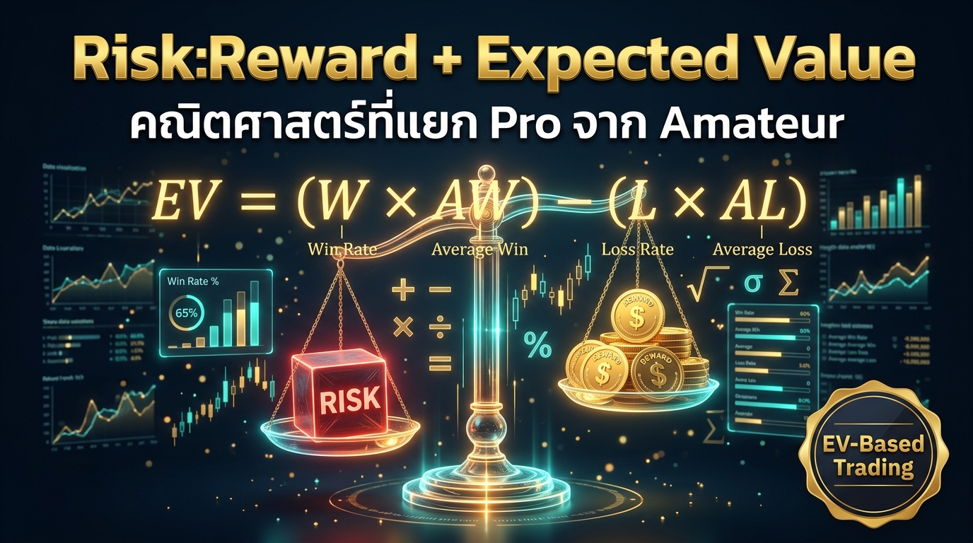 Risk:Reward Ratio และ Expected Value — คณิตศาสตร์ที่แยก Professional จาก Amateur Trader