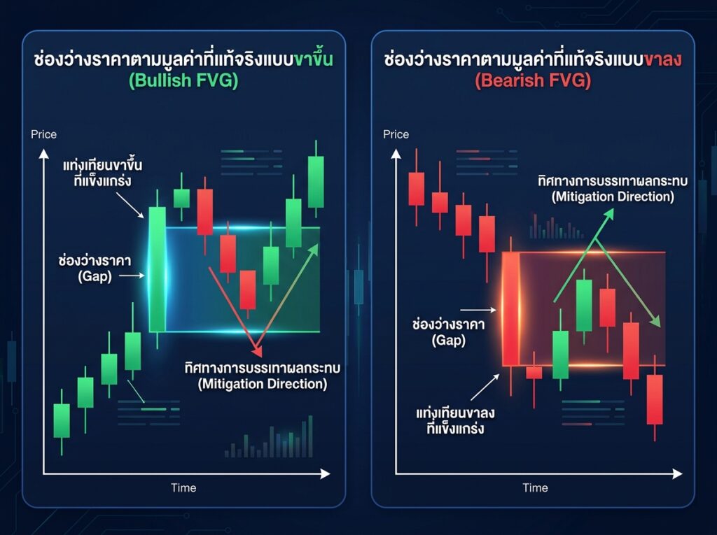 Bullish FVG vs Bearish FVG