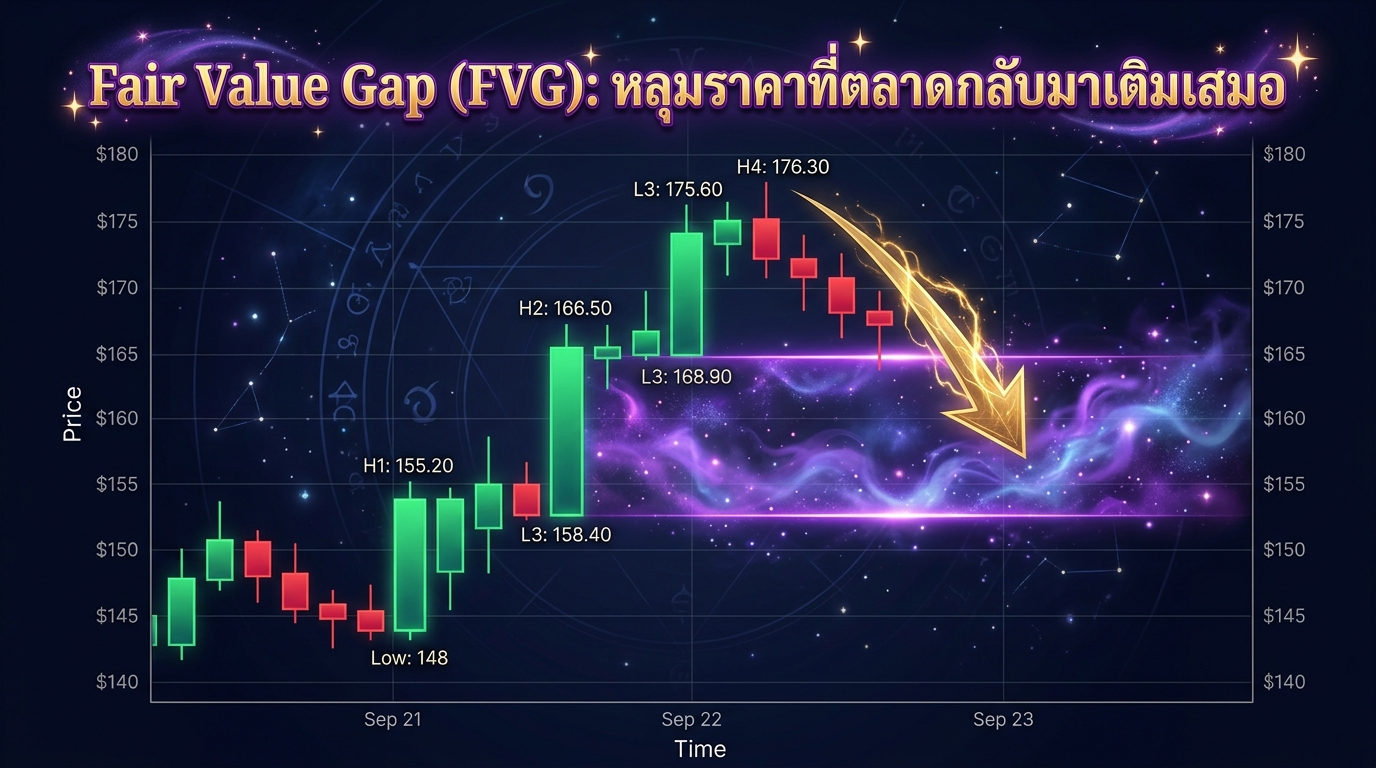 Fair Value Gap FVG หลุมราคา ICT SMC Imbalance